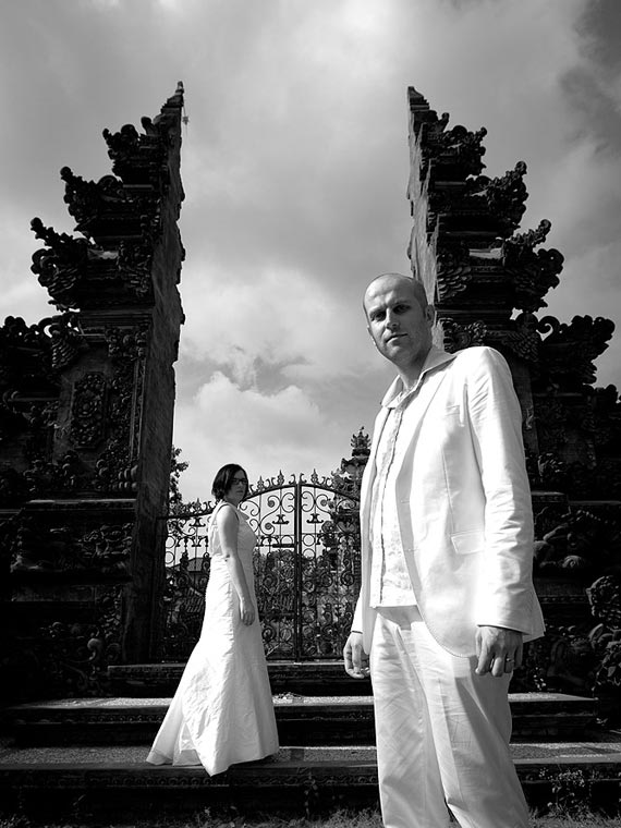 Brautpaar am Tempel Bali